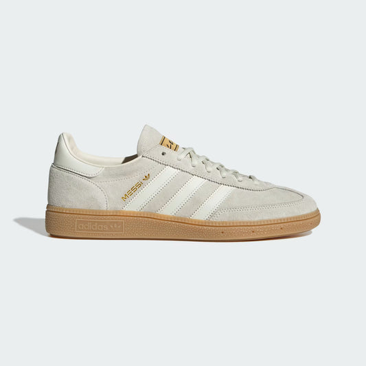Adidas Handball Spezial Messi IN Indoor Soccer Shoes - Ivory/Ivory/Gold Metallic