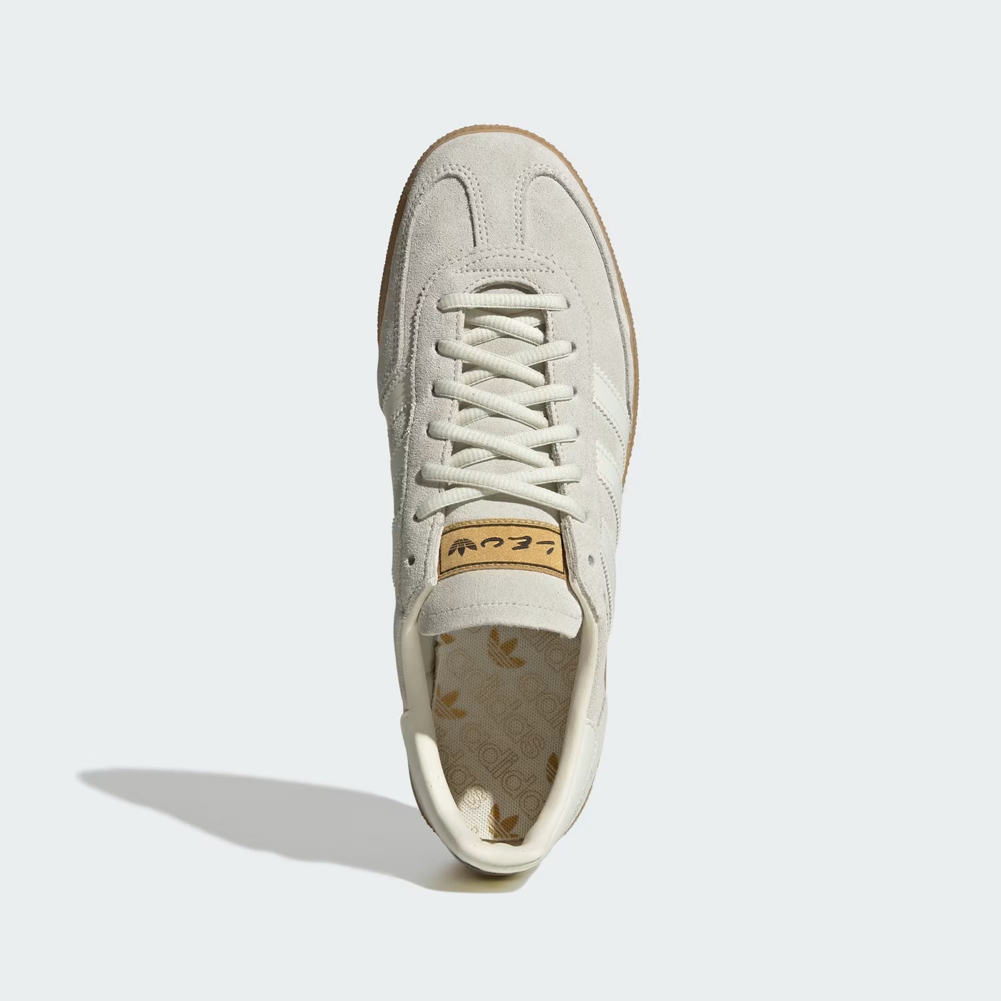 Adidas Handball Spezial Messi IN Indoor Soccer Shoes - Ivory/Ivory/Gold Metallic