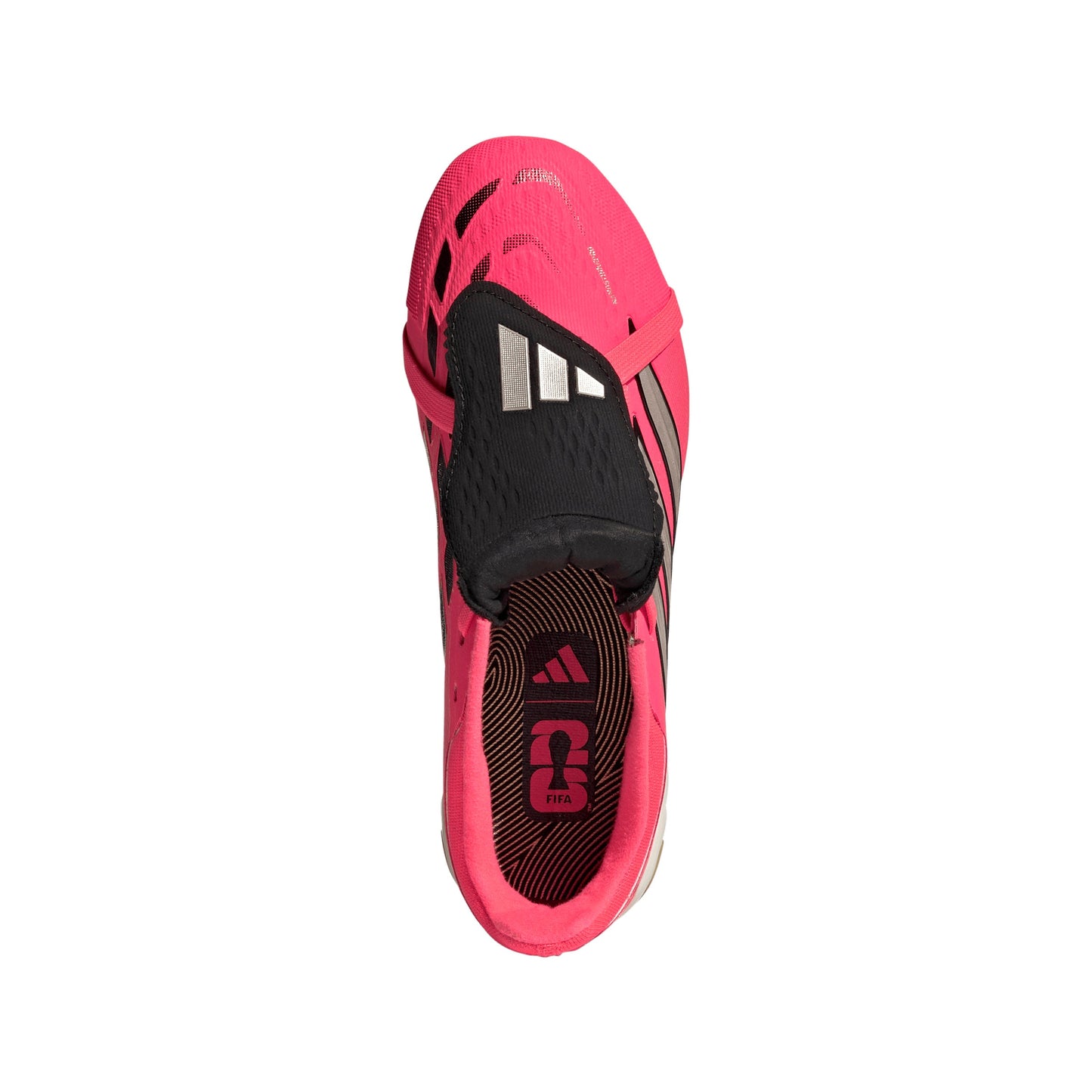 Adidas Junior Predator Elite FT FG Fold-Tongue Firm Ground Soccer Cleats - Solar Turbo/Thermal Chrome/Core Black