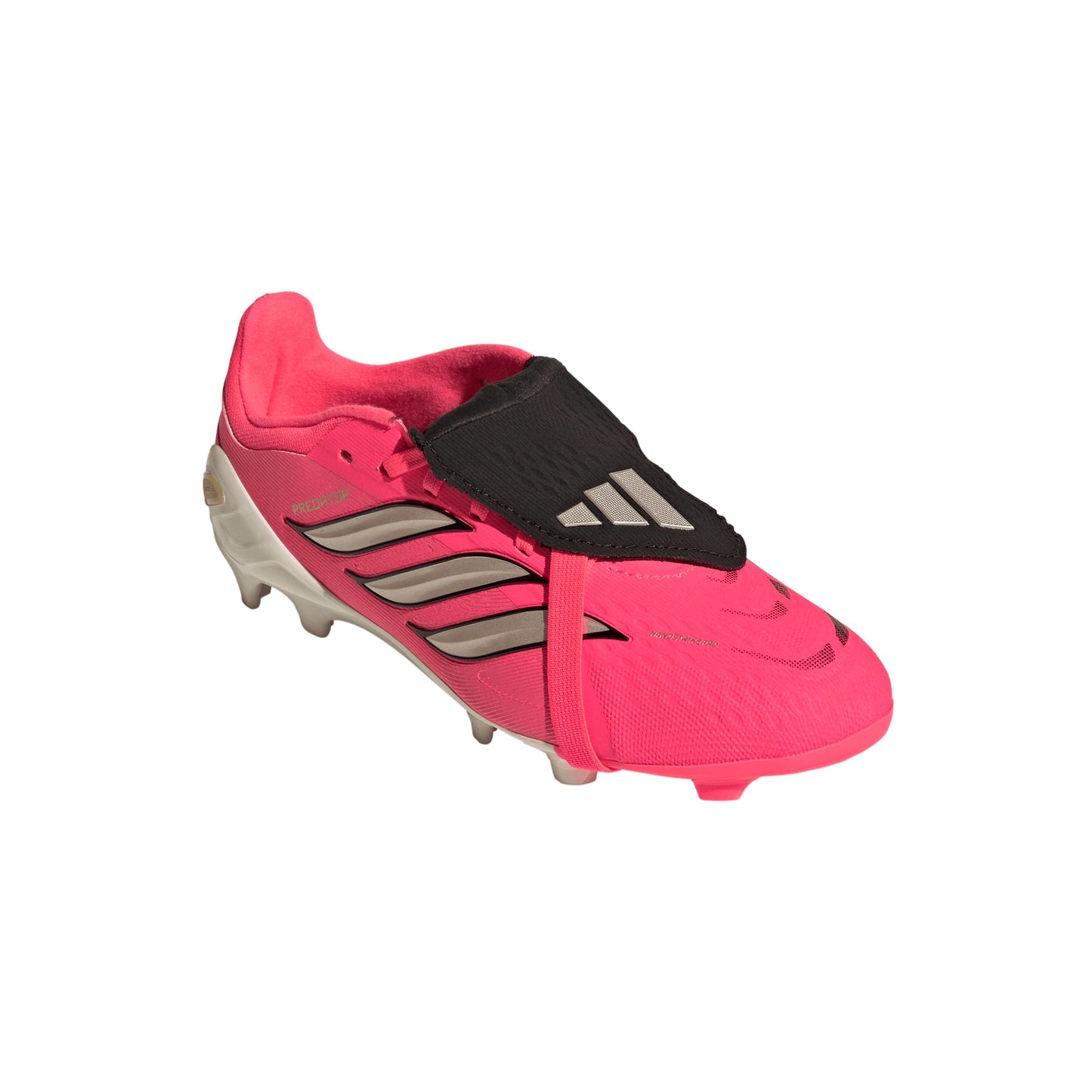 Adidas Junior Predator Elite FT FG Fold-Tongue Firm Ground Soccer Cleats - Solar Turbo/Thermal Chrome/Core Black