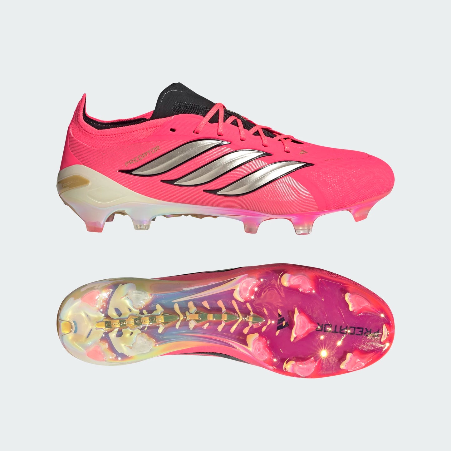 Adidas Predator Elite FG Firm Ground Soccer Cleats - Solar Turbo/Thermal Chrome/Core Black