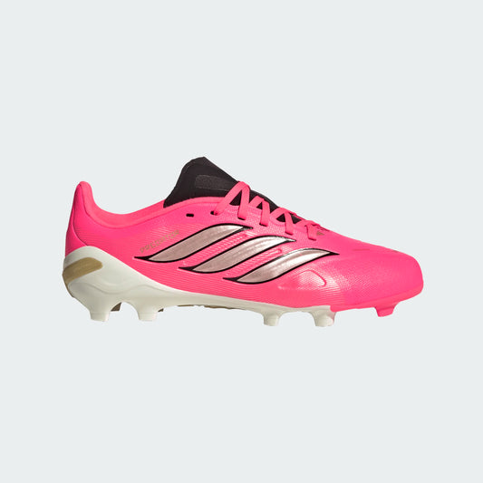 Adidas Junior Predator League FG Firm Ground Soccer Cleats - Solar Turbo/Thermal Chrome/Core Black