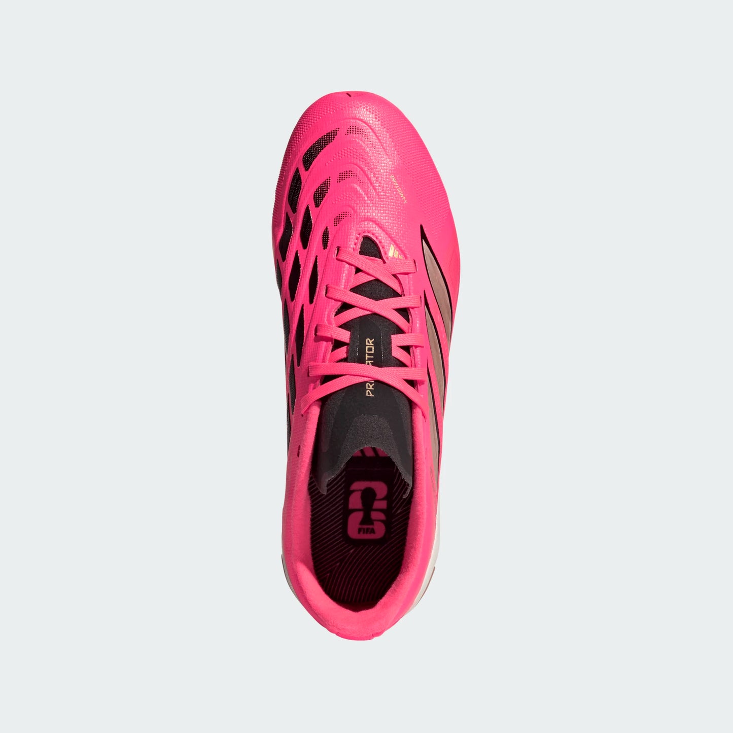 Adidas Junior Predator League FG Firm Ground Soccer Cleats - Solar Turbo/Thermal Chrome/Core Black