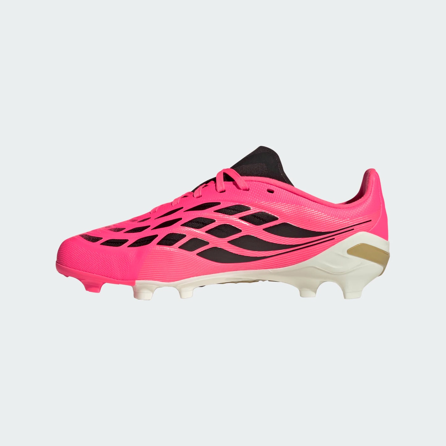 Adidas Junior Predator League FG Firm Ground Soccer Cleats - Solar Turbo/Thermal Chrome/Core Black