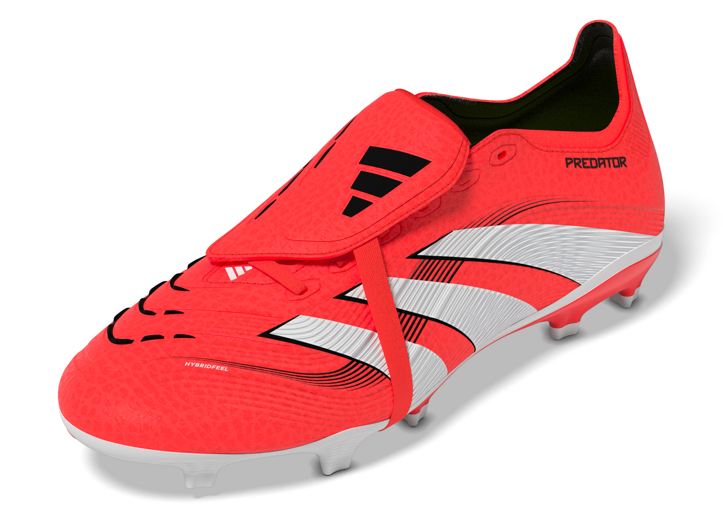 Adidas Predator League FT Fold Tongue FG Firm Ground Soccer Cleat - Lucid Red/Cloud White/Core Black