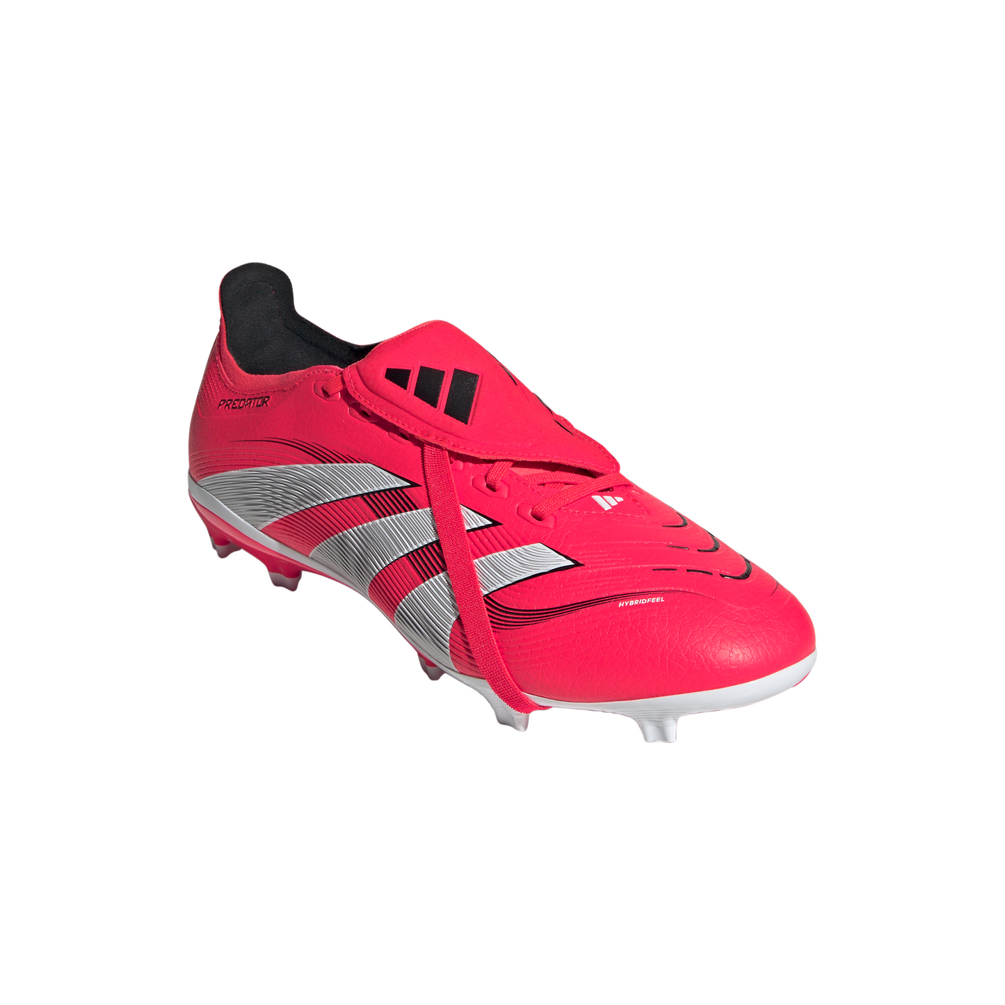 Adidas Predator League FT Fold Tongue FG Firm Ground Soccer Cleat - Lucid Red/Cloud White/Core Black