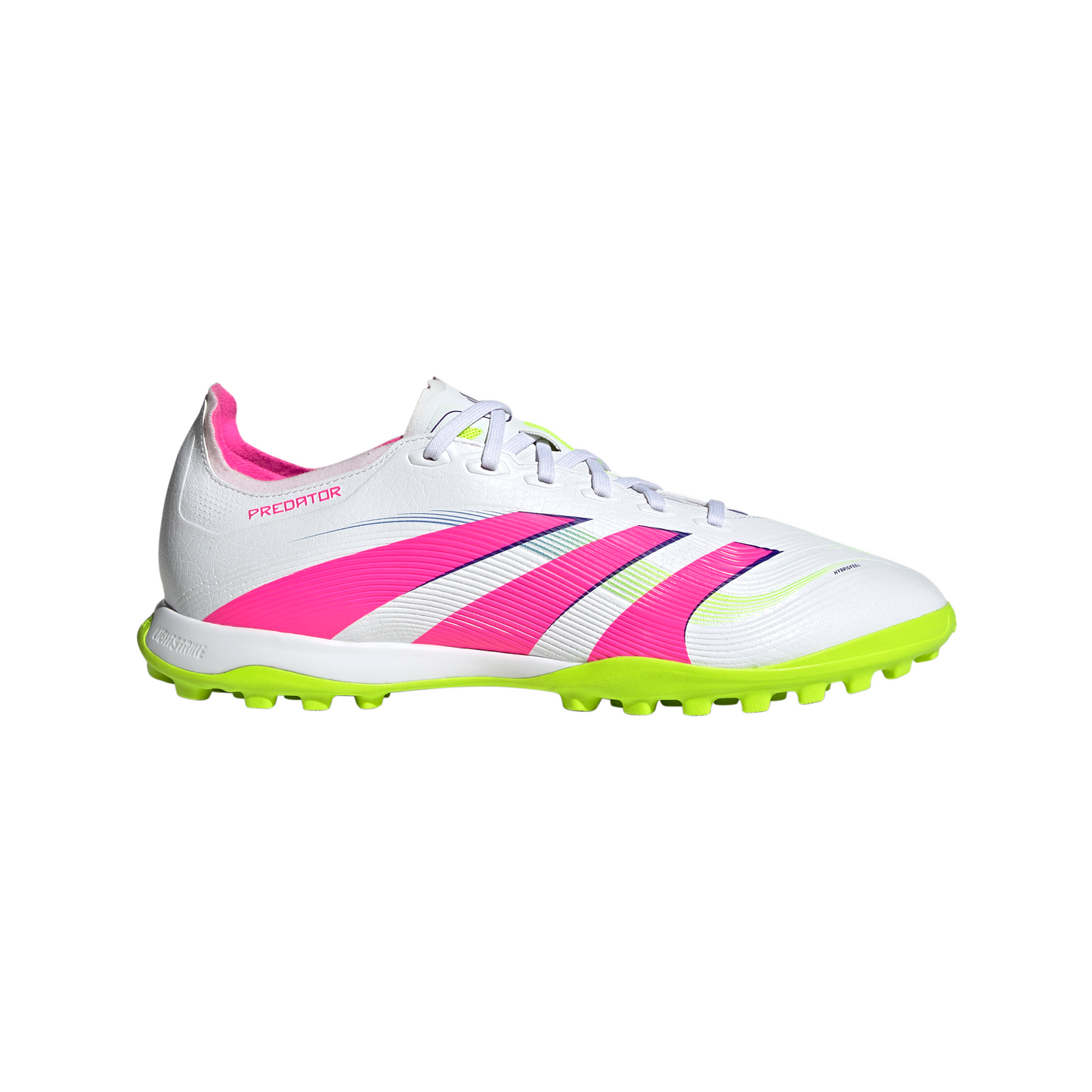 Adidas Predator League TF Turf Soccer Cleat - Cloud White/Lucid Pink/Lucid Lemon