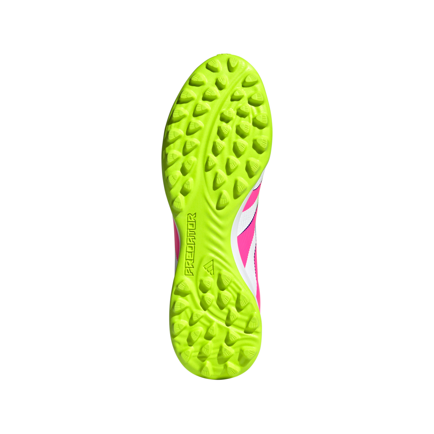 Adidas Predator League TF Turf Soccer Cleat - Cloud White/Lucid Pink/Lucid Lemon