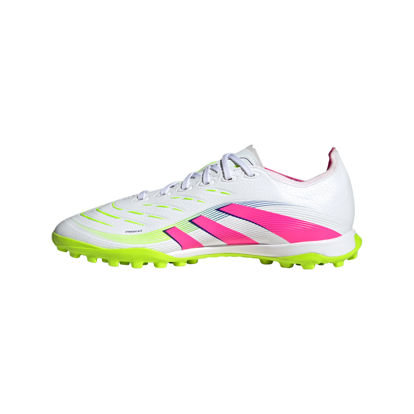 Adidas Predator League TF Turf Soccer Cleat - Cloud White/Lucid Pink/Lucid Lemon