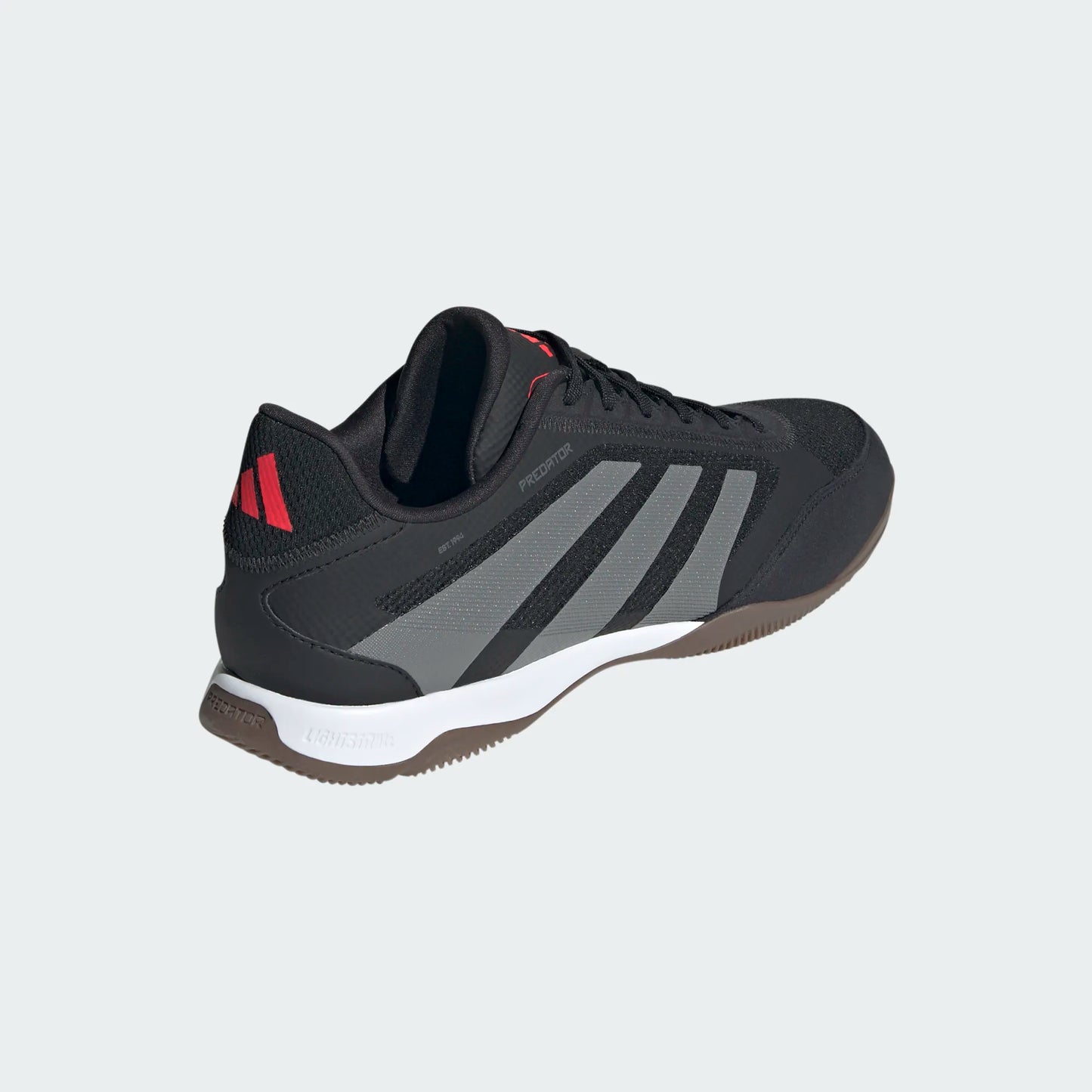 Adidas Predator League IN Indoor Soccer Shoe - Core Black/Grey Four/Lucid Red