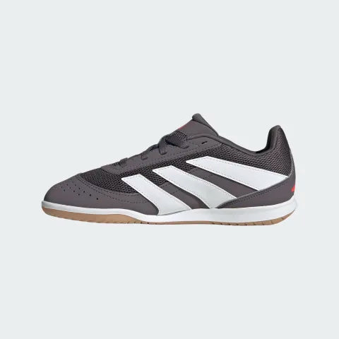 Adidas Junior Predator Club IN Indoor Soccer Shoe - Street Grey/White/Lucid Red