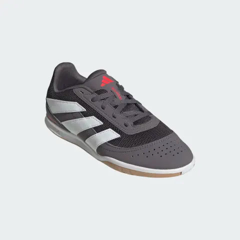 Adidas Junior Predator Club IN Indoor Soccer Shoe - Street Grey/White/Lucid Red