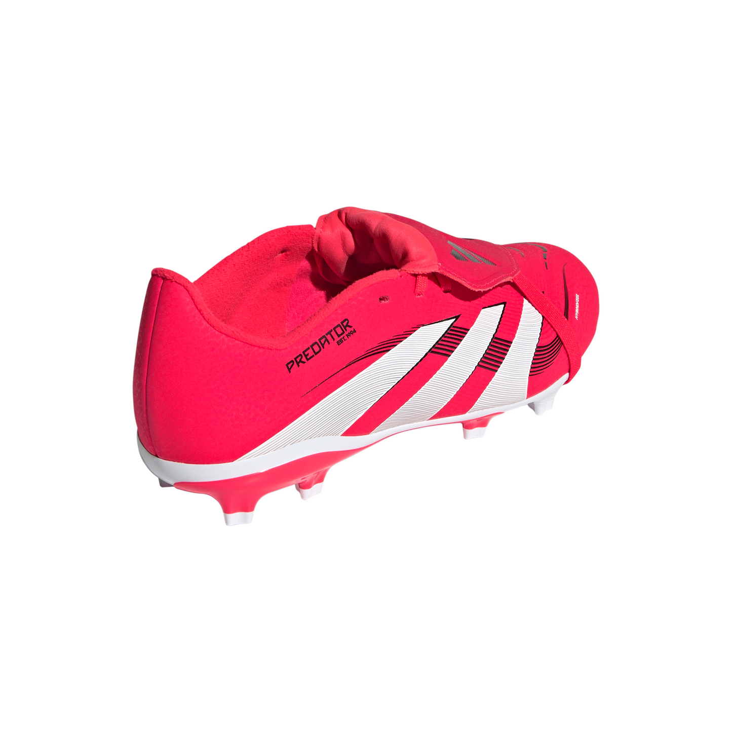 Adidas Junior Predator League FT Fold Tongue FG Firm Ground Soccer Cleat -Lucid Red/Cloud White /Core Black