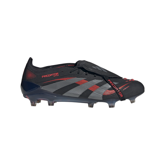 Adidas Predator Elite FT Fold Tongue FG Firm Ground Soccer Cleat - Core Black/Grey Four/Lucid Red