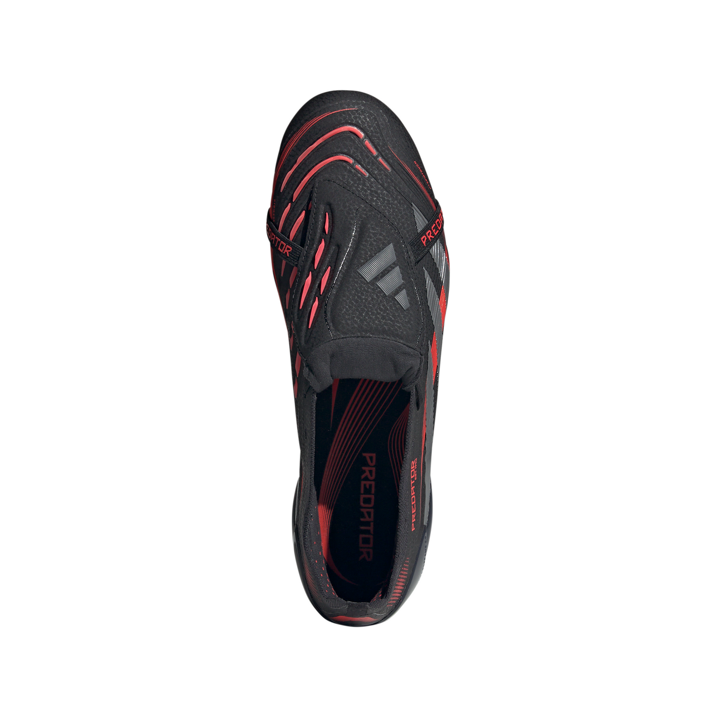 Adidas Predator Elite FT Fold Tongue FG Firm Ground Soccer Cleat - Core Black/Grey Four/Lucid Red