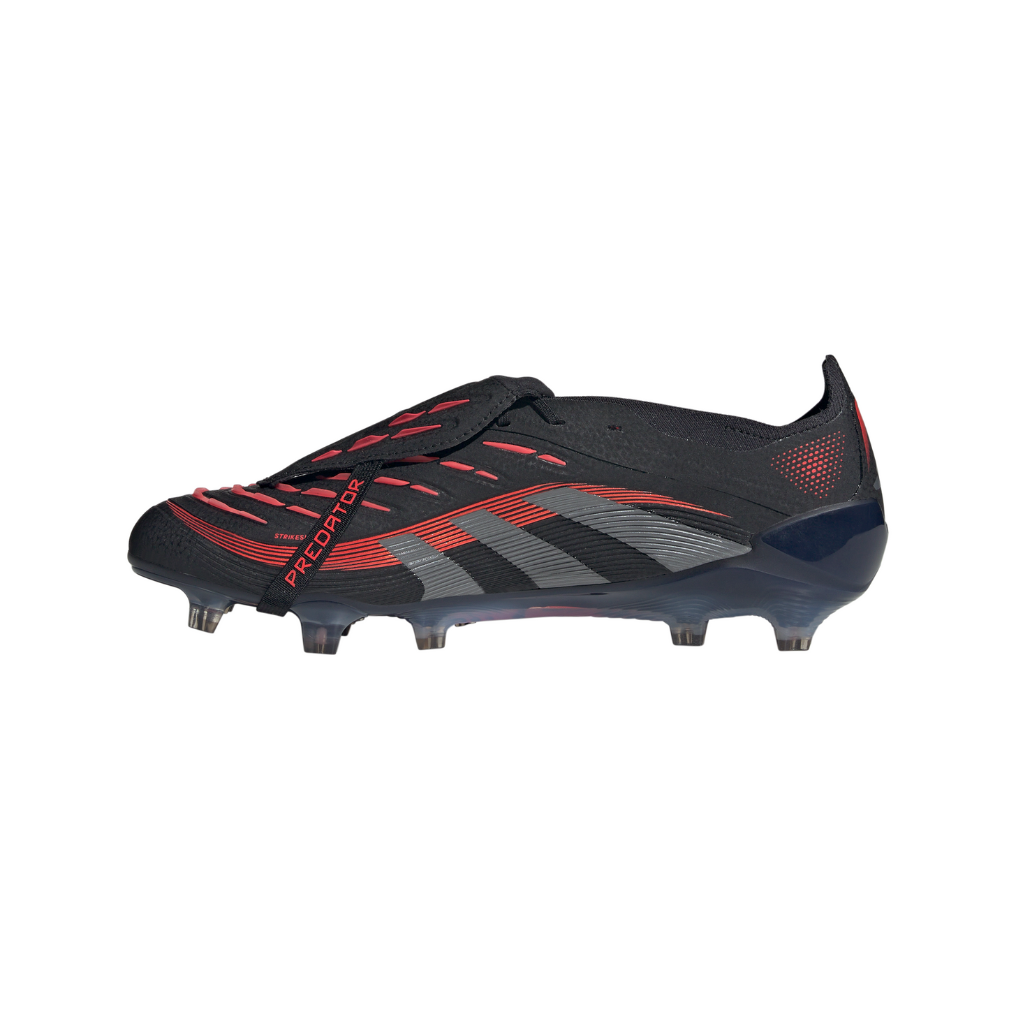 Adidas Predator Elite FT Fold Tongue FG Firm Ground Soccer Cleat - Core Black/Grey Four/Lucid Red