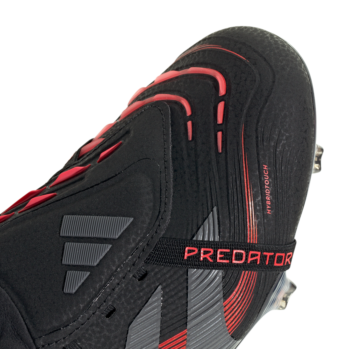 Adidas Predator Elite FT Fold Tongue FG Firm Ground Soccer Cleat - Core Black/Grey Four/Lucid Red