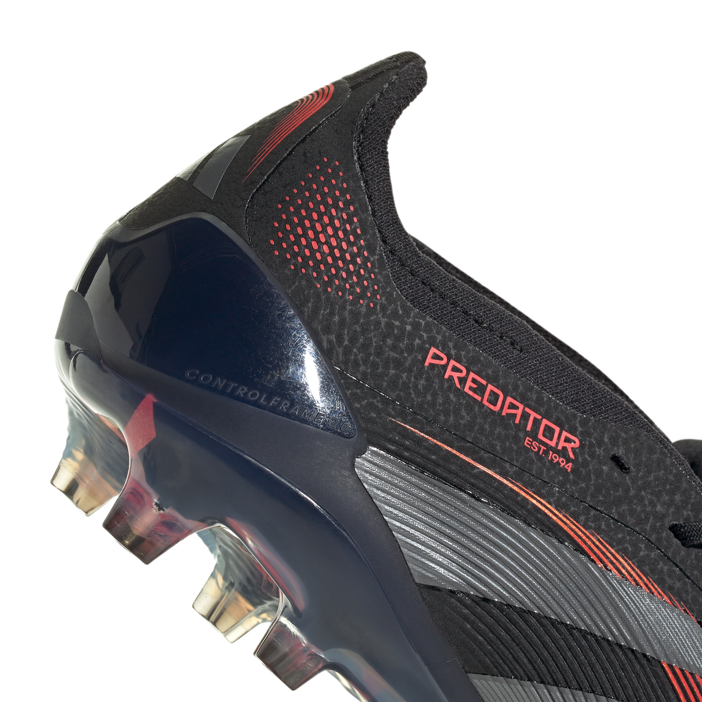 Adidas Predator Elite FT Fold Tongue FG Firm Ground Soccer Cleat - Core Black/Grey Four/Lucid Red