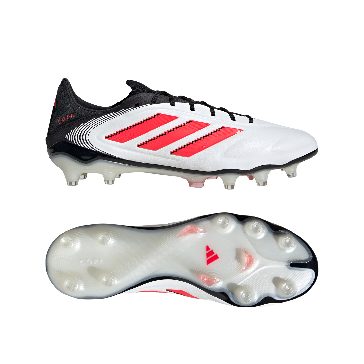 Adidas Copa Pure 3 Elite FG Firm Ground Soccer Cleat - Cloud White/Lucid Red/Core Black