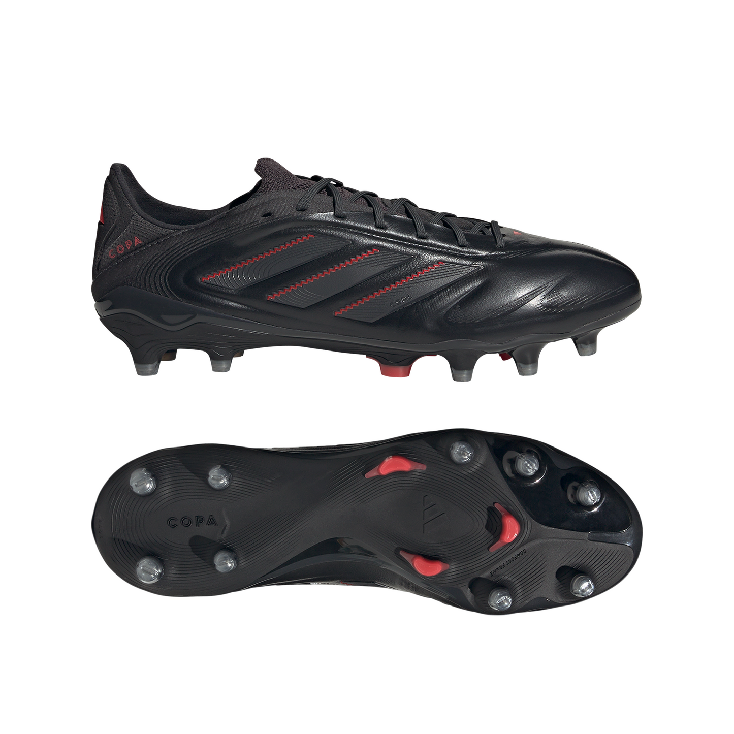 Adidas Copa Pure 3 Elite FG Firm Ground Soccer Cleat - Core Black/Carbon/Lucid Red