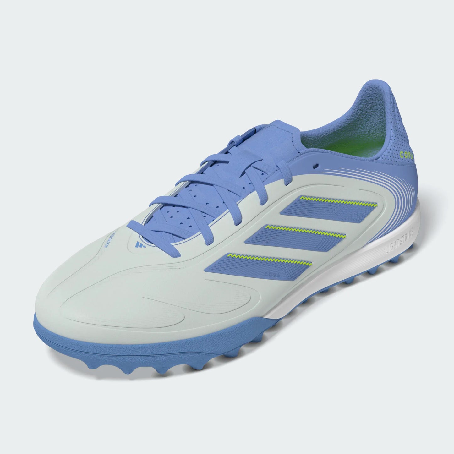 Adidas Copa Pure 3 League TF Turf Soccer Cleat - Halo Blue/Blue Fusion/Lucid Lemon