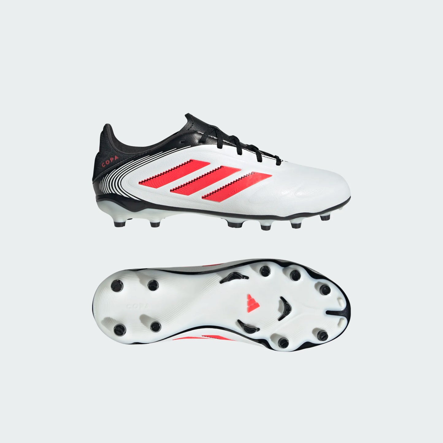 Adidas Junior Copa Pure 3 League FG Firm Ground Soccer Cleat - Cloud White/Lucid Red/Core Black