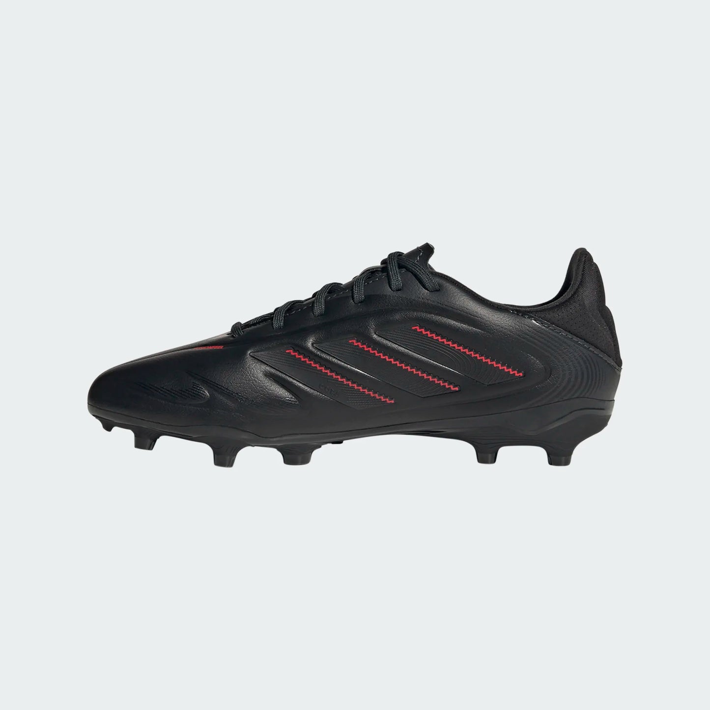 Adidas Junior Copa Pure 3 League FG Firm Ground Soccer Cleat - Core Black/Carbon Grey/Lucid Red