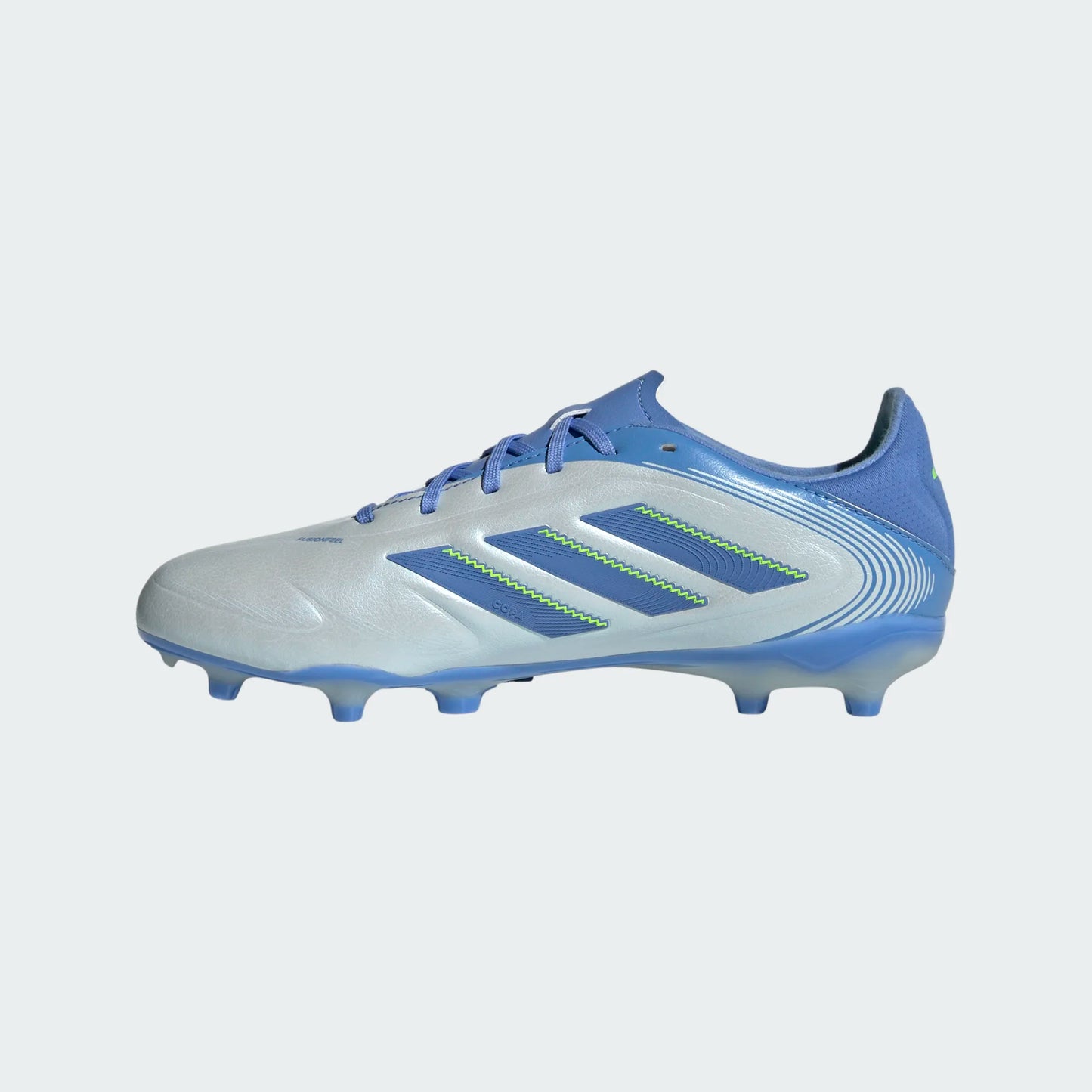 Adidas Junior Copa Pure 3 League FG Firm Ground Soccer Cleat - Halo Blue/Blue Fusion/Lucid Lemon