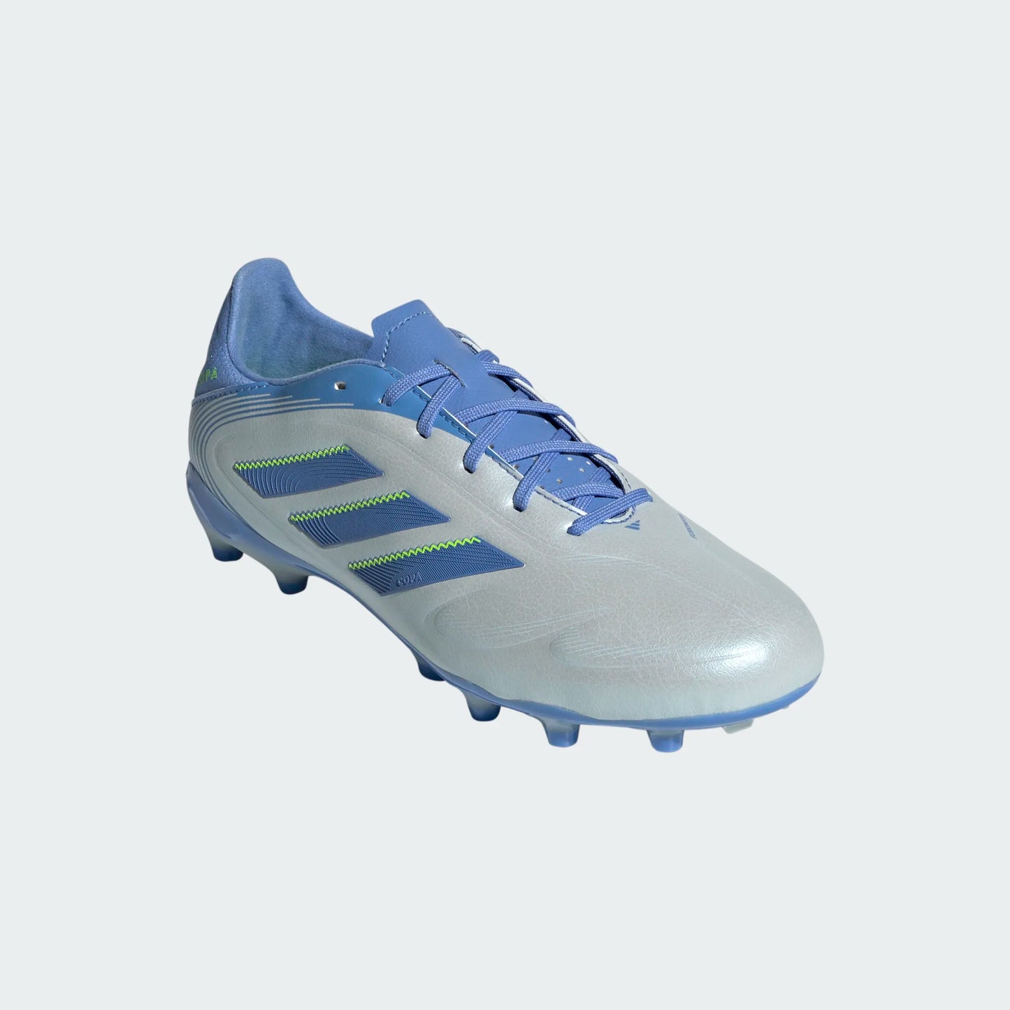 Adidas Junior Copa Pure 3 League FG Firm Ground Soccer Cleat - Halo Blue/Blue Fusion/Lucid Lemon