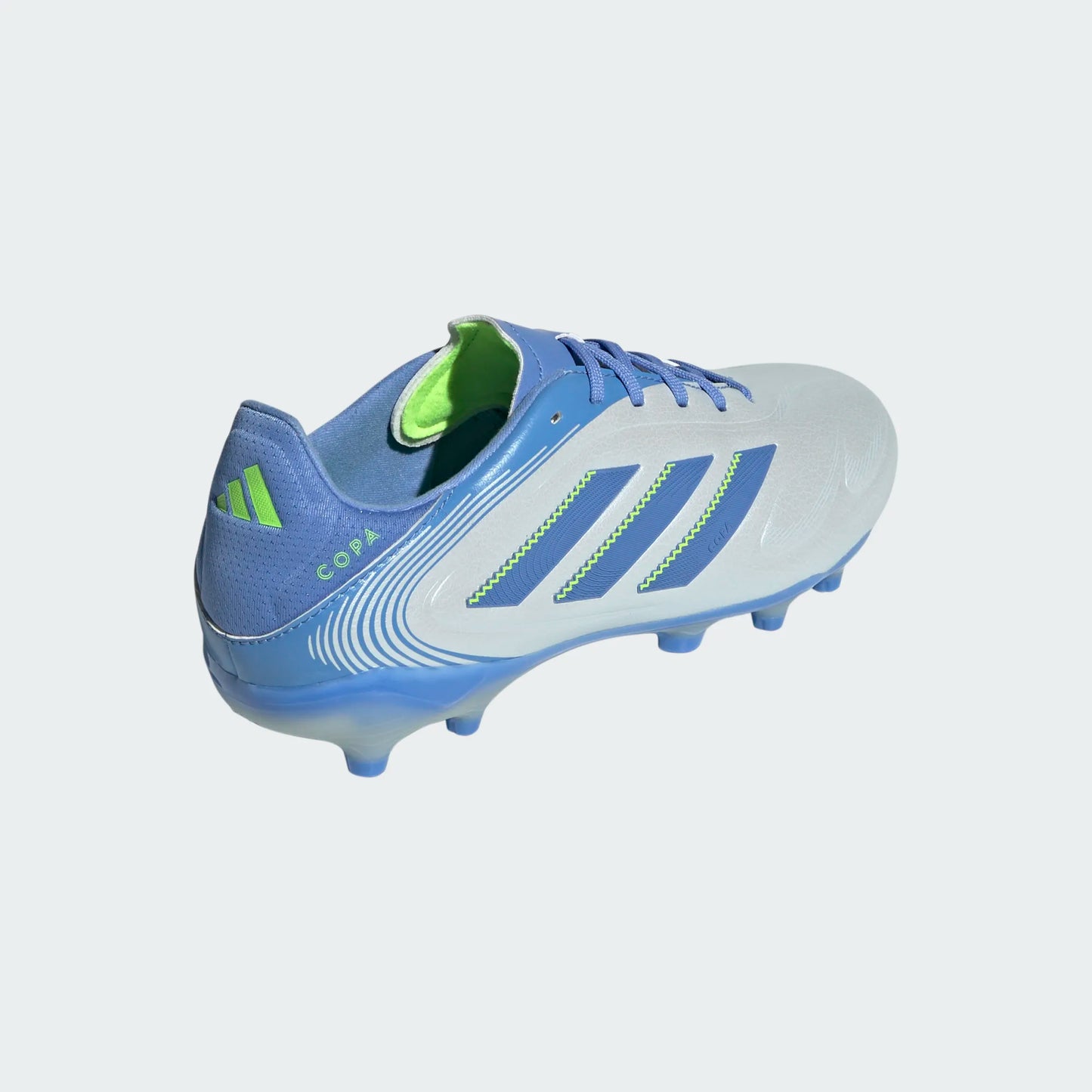 Adidas Junior Copa Pure 3 League FG Firm Ground Soccer Cleat - Halo Blue/Blue Fusion/Lucid Lemon