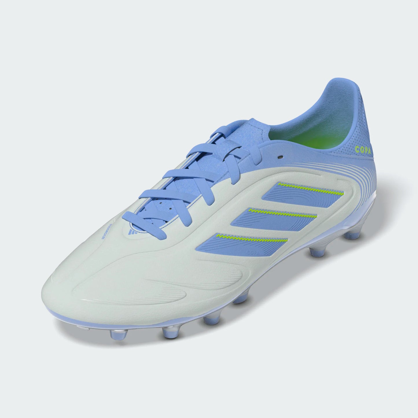 Adidas Junior Copa Pure 3 League FG Firm Ground Soccer Cleat - Halo Blue/Blue Fusion/Lucid Lemon