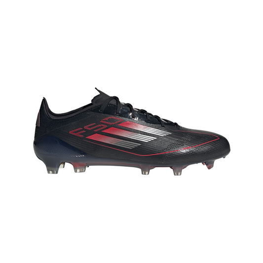 Adidas F50 Elite FG Firm Ground Soccer Cleat - Core Black/Iron Metallic/Lucid Red