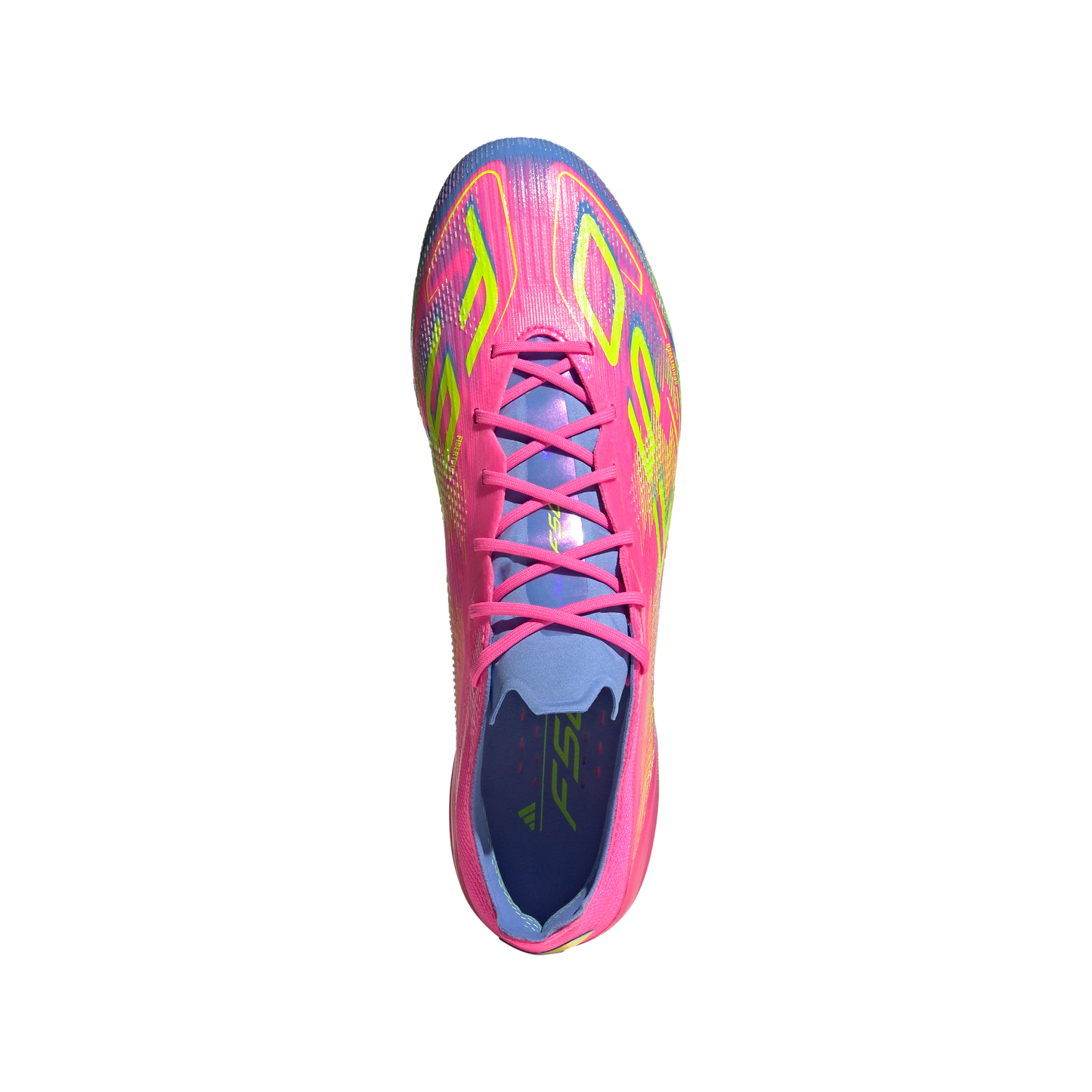 Adidas F50 Elite FG Firm Ground Soccer Cleat - Lucid Pink/Lucid Lemon/Blue Fusion