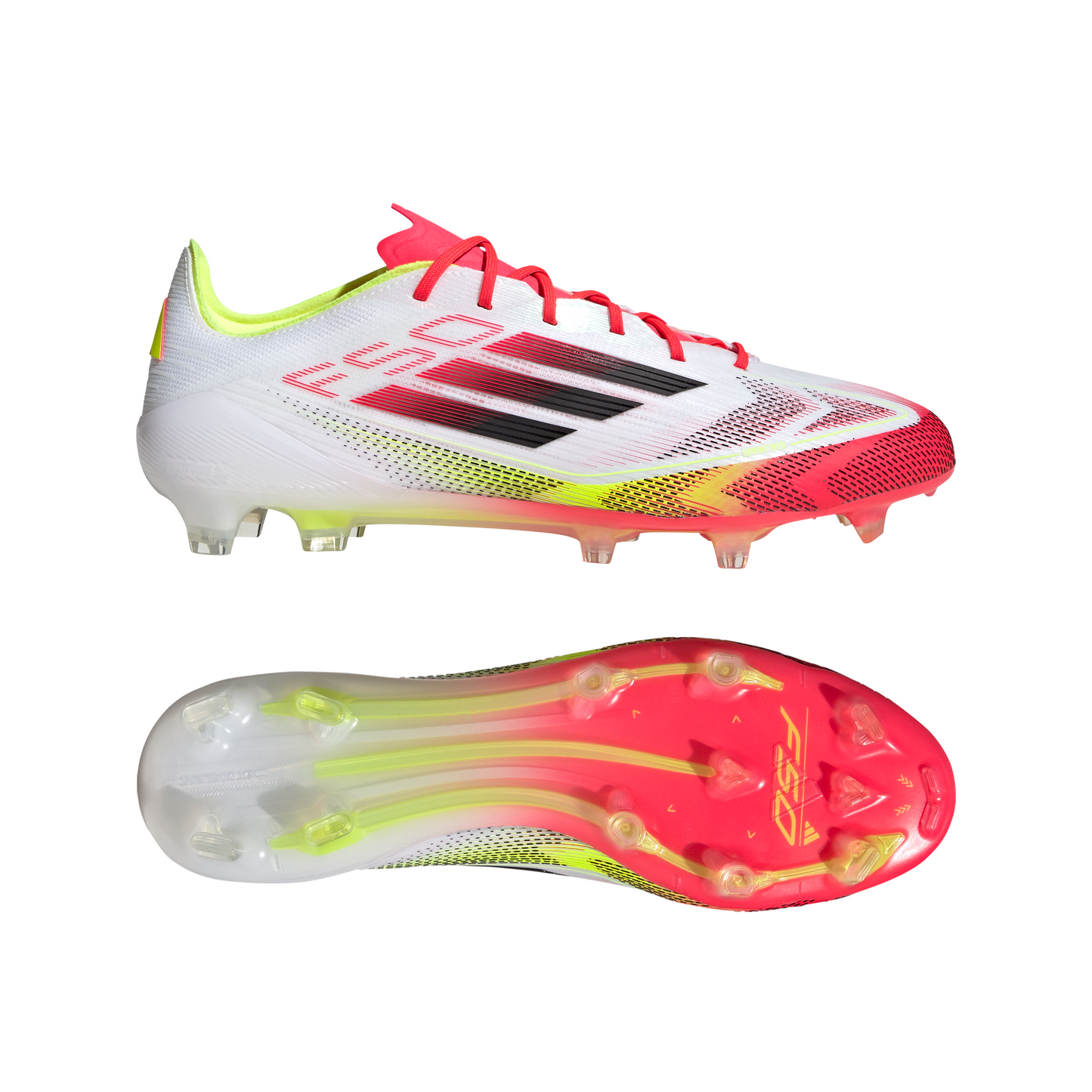 Adidas F50 Elite FG Firm Ground Soccer Cleat - Cloud White/Core Black/Solar Yellow