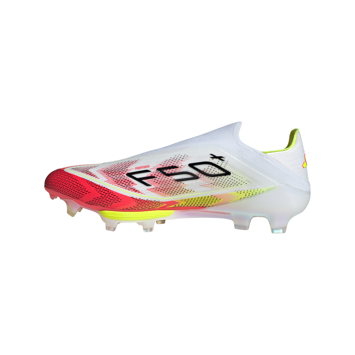 Adidas F50+ FG Firm Ground Soccer Cleat - Cloud White/Core Black/Solar Yellow