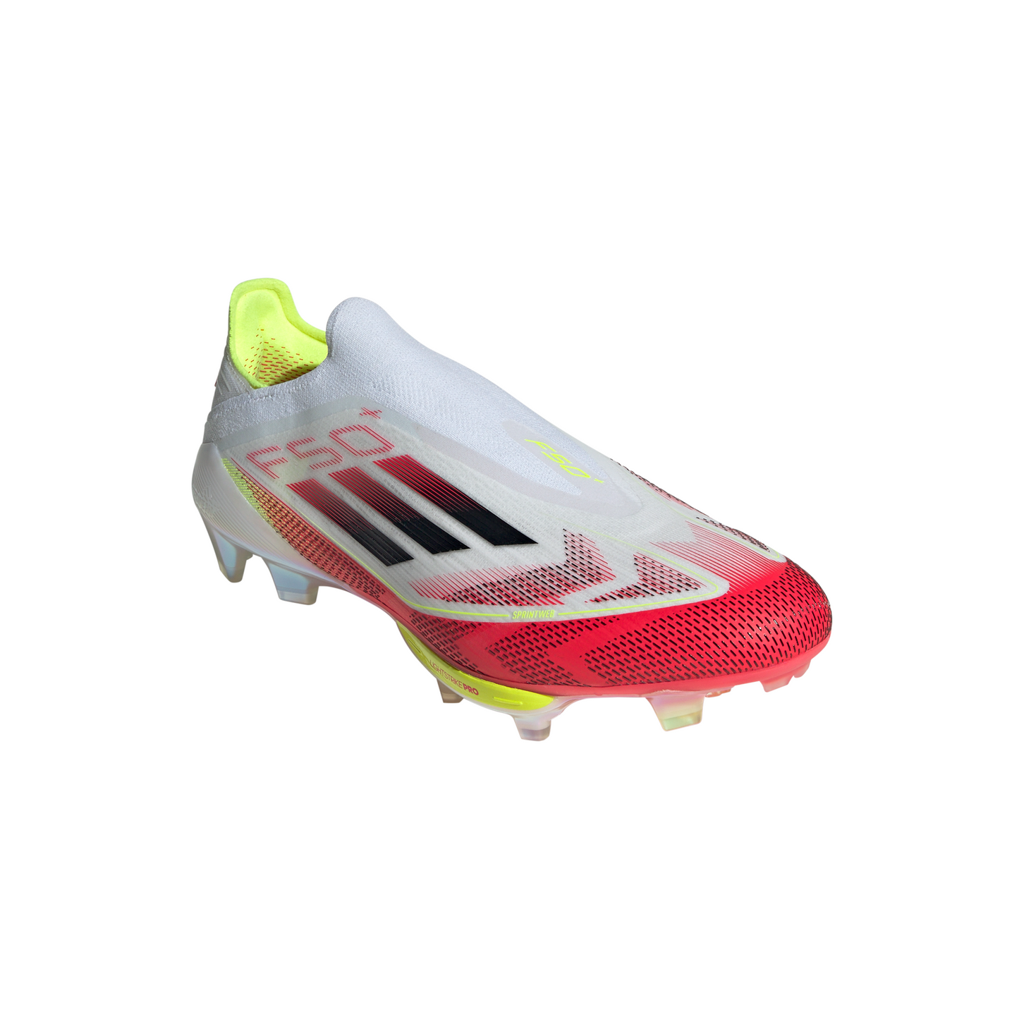 Adidas F50+ FG Firm Ground Soccer Cleat - Cloud White/Core Black/Solar Yellow