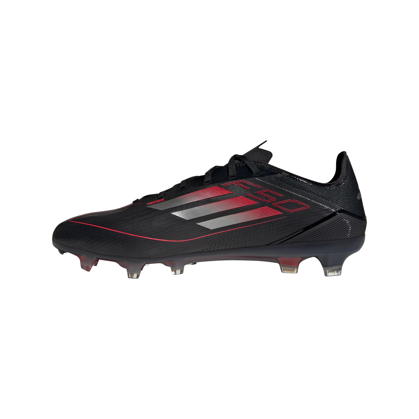 Adidas F50 Pro FG Firm Ground Soccer Cleat - Core Black/Iron Metallic/Lucid Red