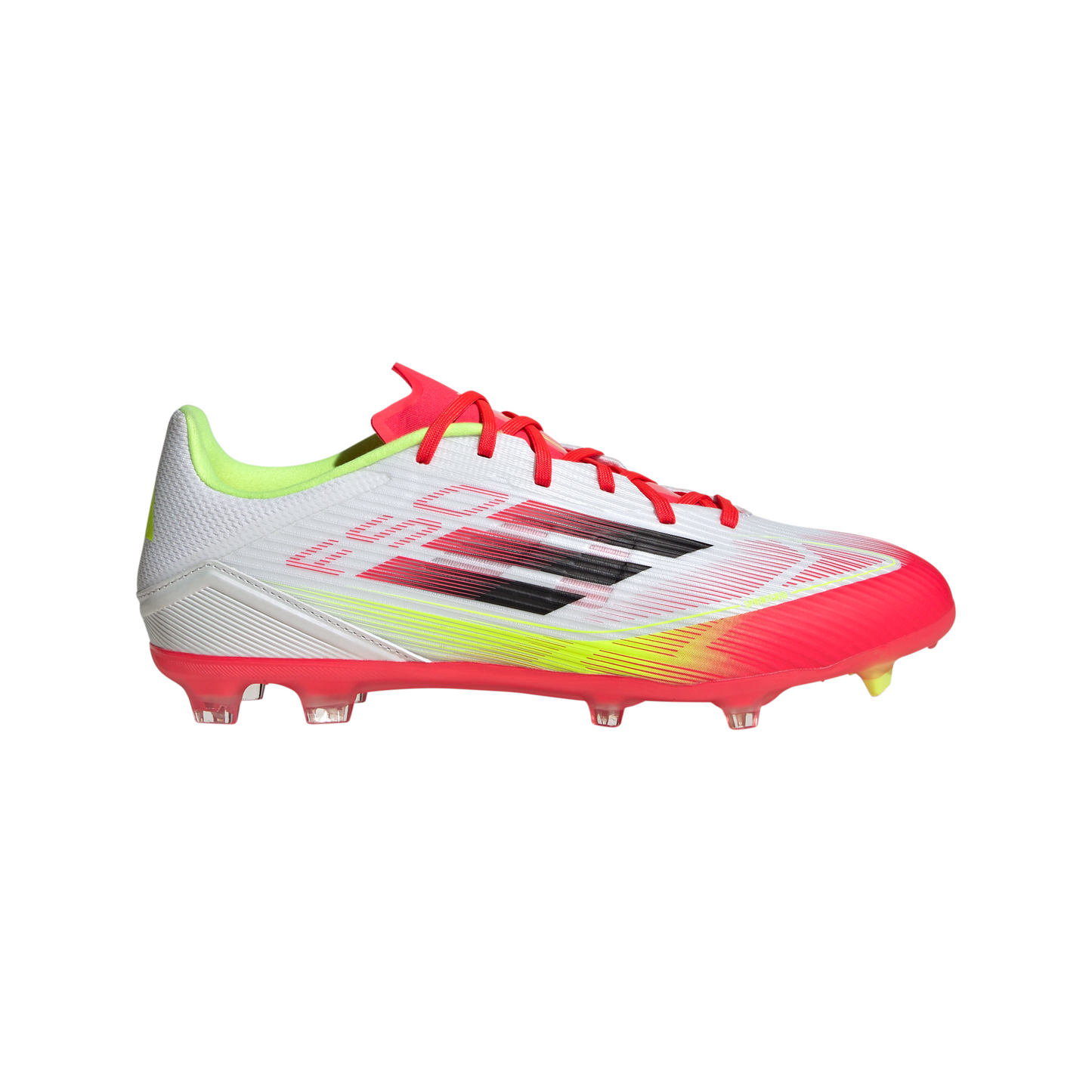 Adidas F50 League FG Firm Ground Soccer Cleat - Cloud White/Core Black/Solar Yellow