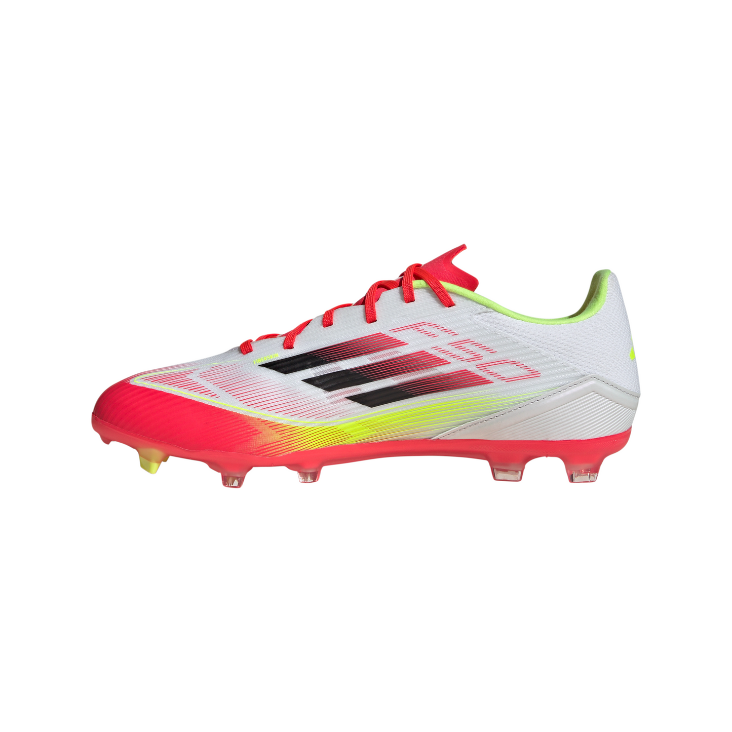 Adidas F50 League FG Firm Ground Soccer Cleat - Cloud White/Core Black/Solar Yellow