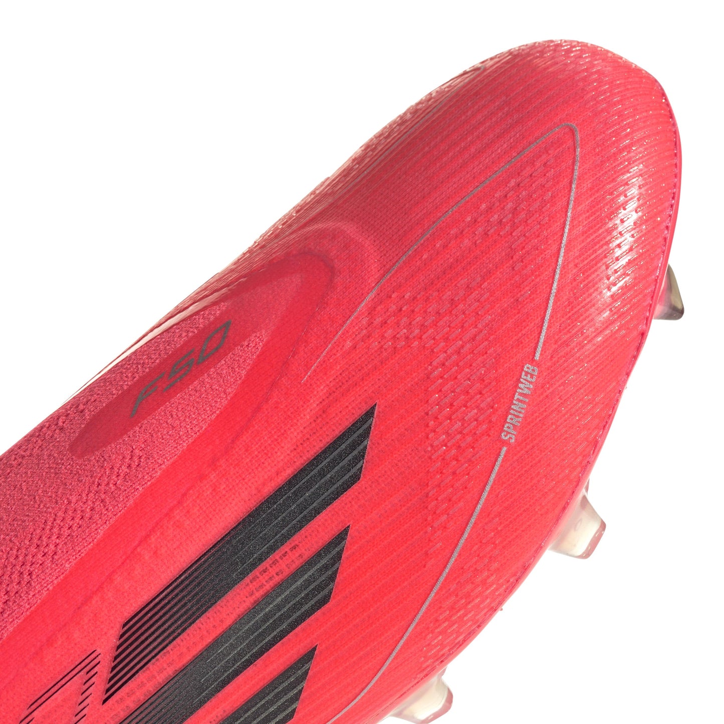 Adidas F50 Elite Laceless FG Firm Ground Soccer Cleat - Turbo/Aurora Black/Platinum Metallic