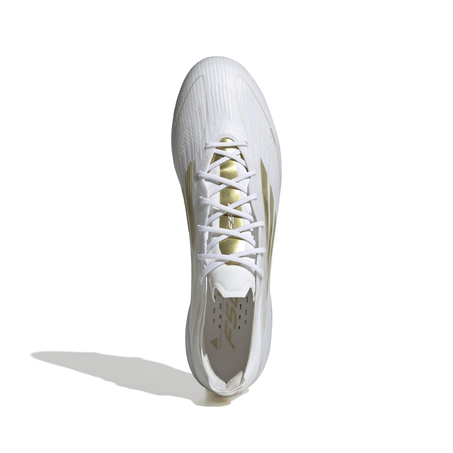 Adidas F50 Elite FG Firm Ground Soccer Cleat - Cloud White/Gold Metallic/Cloud White