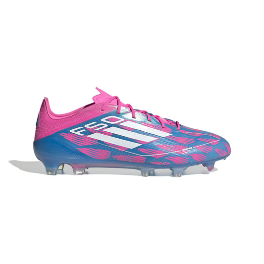 Adidas F50 Elite FG Firm Ground Soccer Cleat - Solar Blue/White/Solar Pink