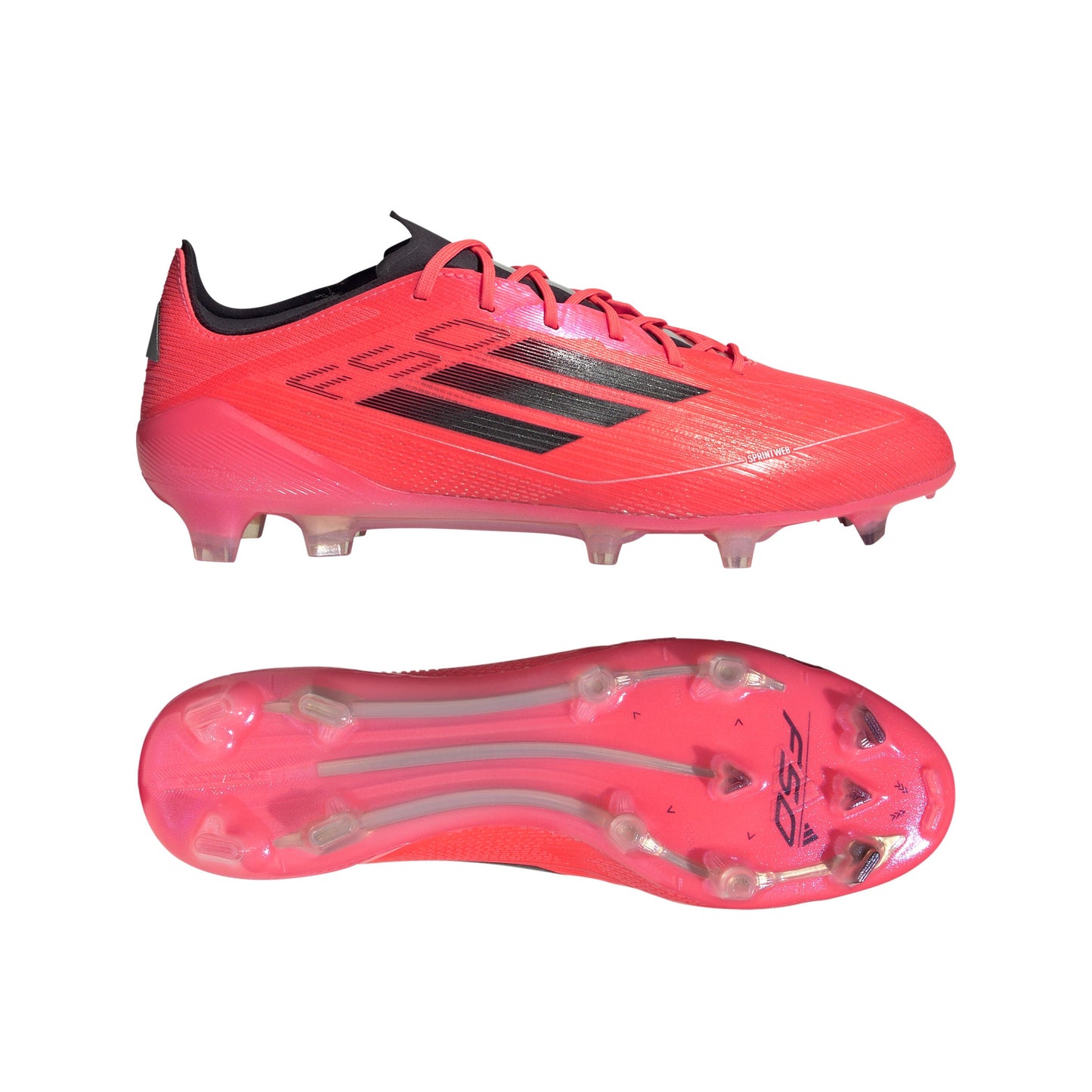 Adidas F50 Elite FG Firm Ground Soccer Cleat - Turbo/Aurora Black/Platinum Metallic