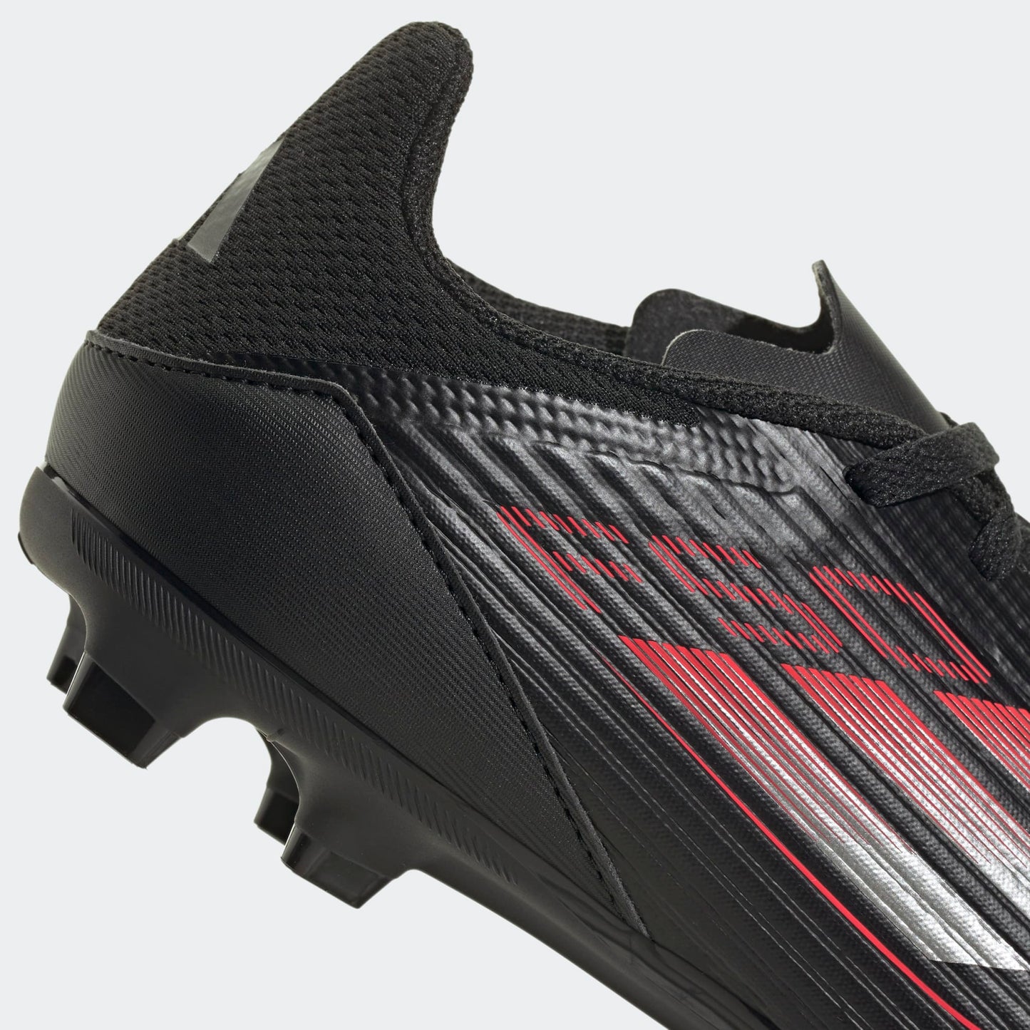 Adidas Junior F50 League FG/MG Firm Ground Soccer Cleat - Core Black/Carbon Grey/Lucid Red