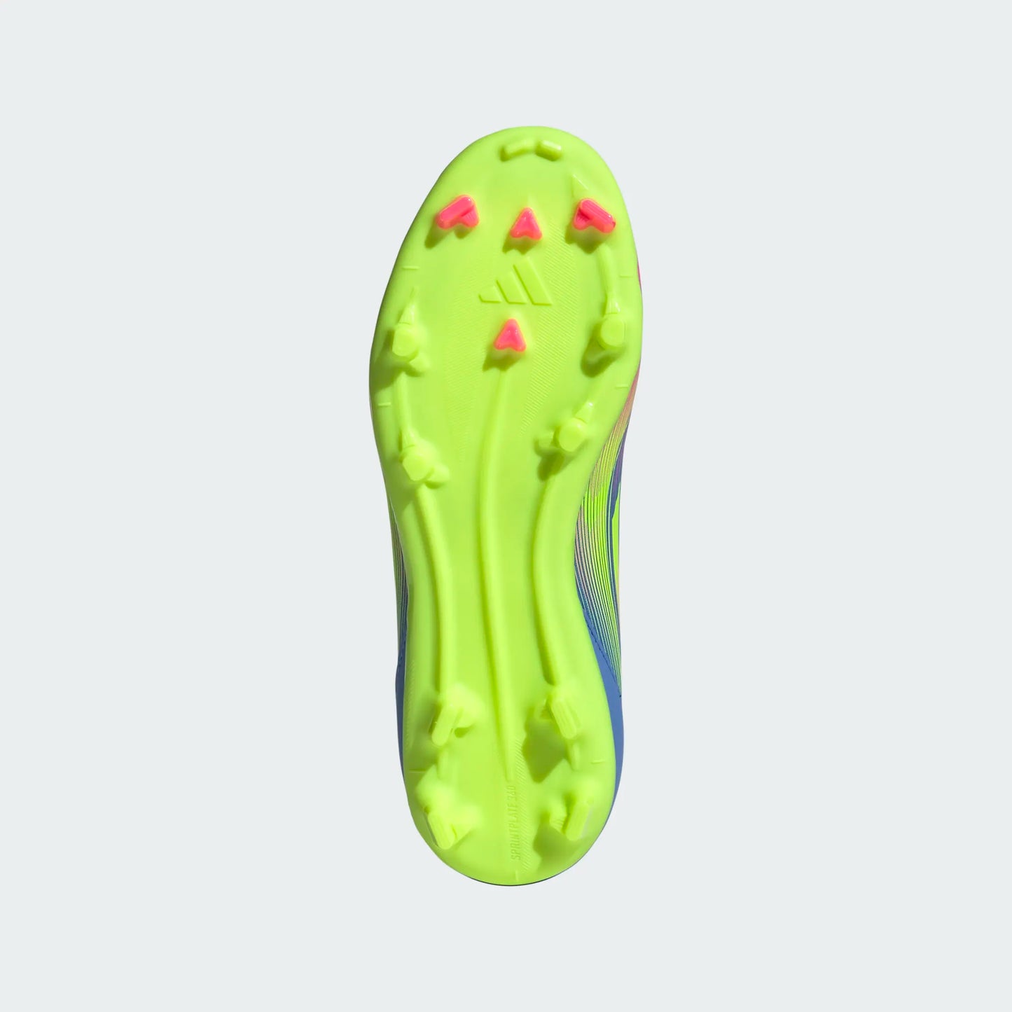 Adidas Junior F50 League FG Firm Ground Soccer Cleat - Blue Fusion/Lucid Lemon/Lucid Pink