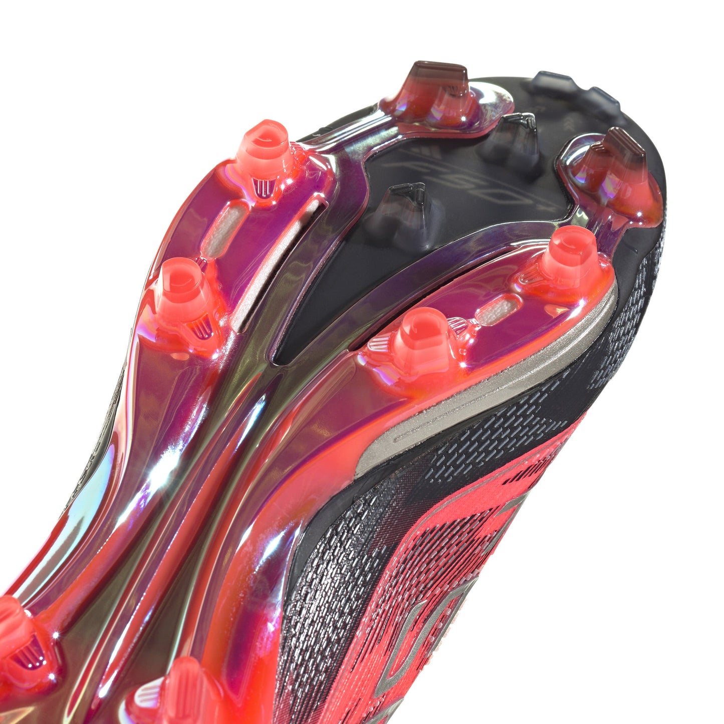 Adidas F50+ FG Firm Ground Soccer Cleat - Turbo/Aurora Black/Platinum Metallic