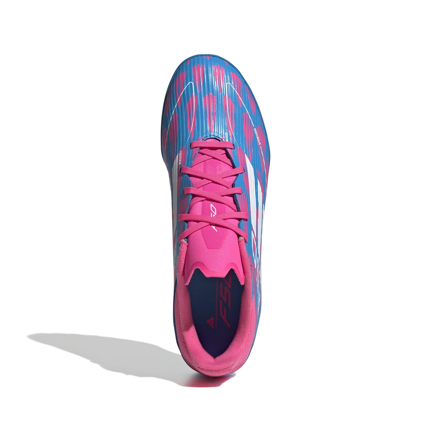 Adidas F50 League TF Turf Soccer Cleat - Solar Blue/White/Solar Pink
