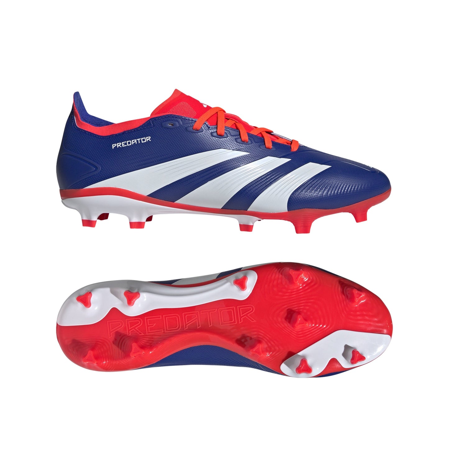 Adidas Predator League FG Firm Ground Soccer Cleat - Lucid Blue/Cloud White/Solar Red