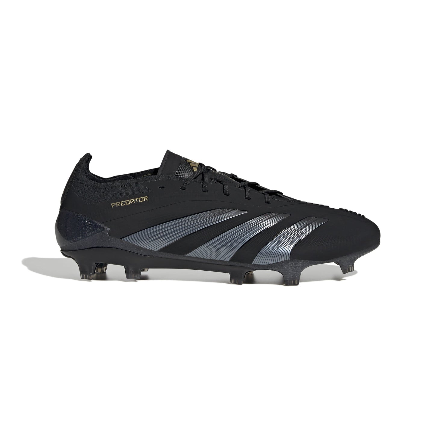 Adidas Predator Elite FG Firm Ground Soccer Cleat - Core Black/Carbon/Gold Metallic