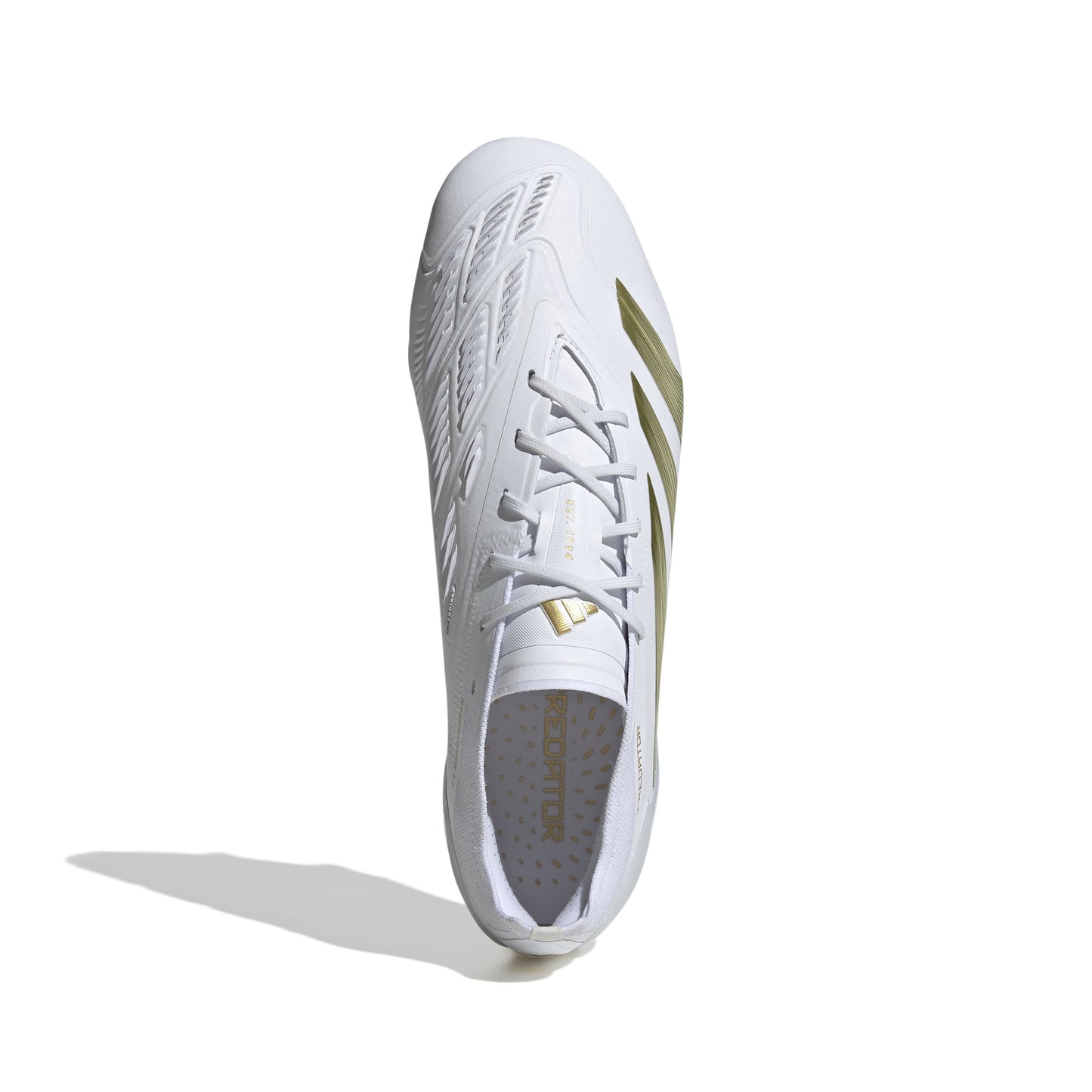 Adidas Predator Elite FG Firm Ground Soccer Cleat - Cloud White/Gold Metallic/Cloud White